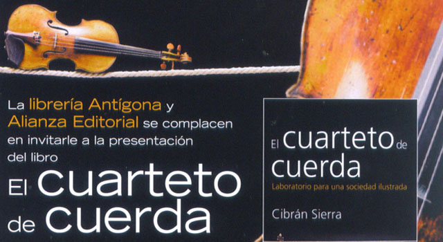 El cuarteto de cuerda, de Cibrán Sierra, en Antígona