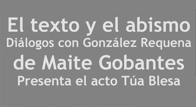 El texto y el abismo, de Maite Gobantes