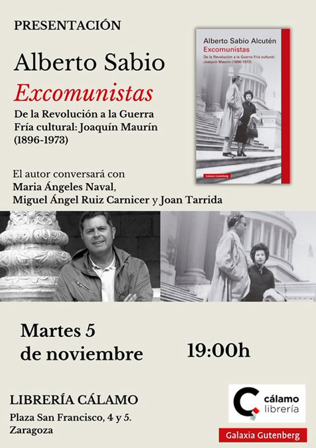 Alberto Sabio presenta el libro 'Excomunistas'