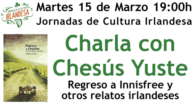 Chesús Yuste en las jornadas de Cultural Irlandesa de Casa del Libro