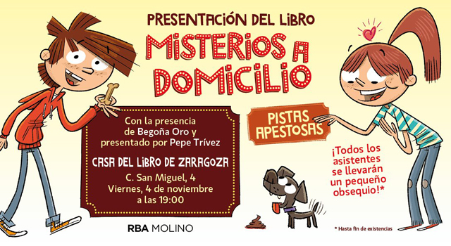 Begoña Oro presenta Misterios a domicilio