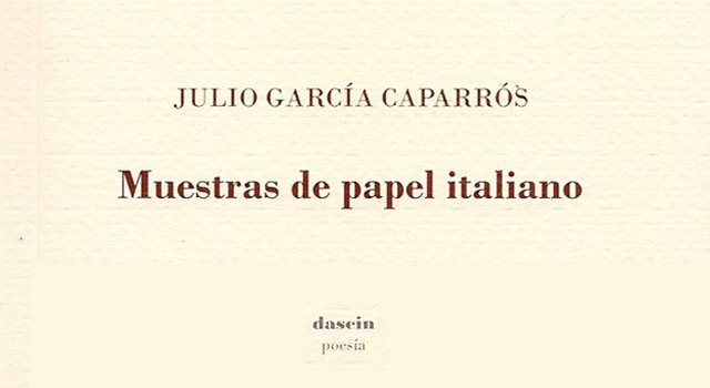 Julio García Caparrós presenta Muestras de papel italiano